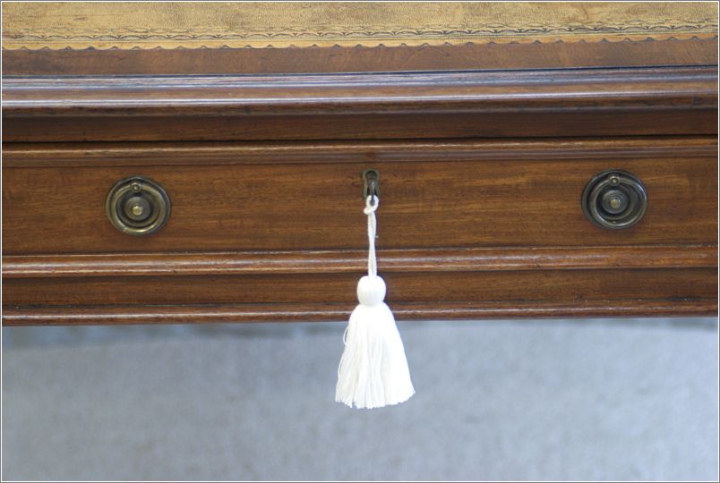 3032 Large Antique Library Table (8)